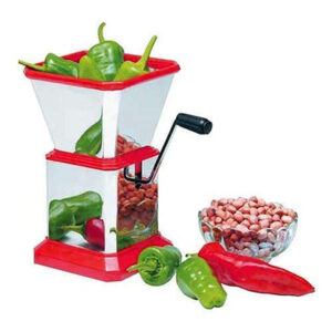 Stainless Steel Dry Fruit & Vegetable Cutter And Chopper- Red Color