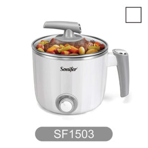 Sonifer SF-1503 Multifunctional Electric Cooker – 1.2L, White Color