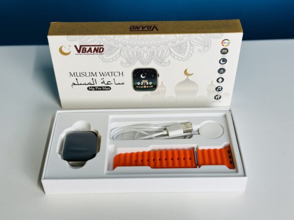 vband m9 Pro Max muslim smart watch Orange 4 scaled